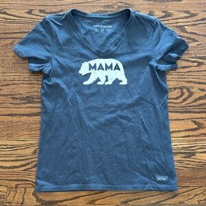 Life is Good Mama Bear Crusher Vee, Size Medium